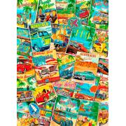 Puzzle Eurographics Publicidades Vintage de Viajes de 1000 Piez