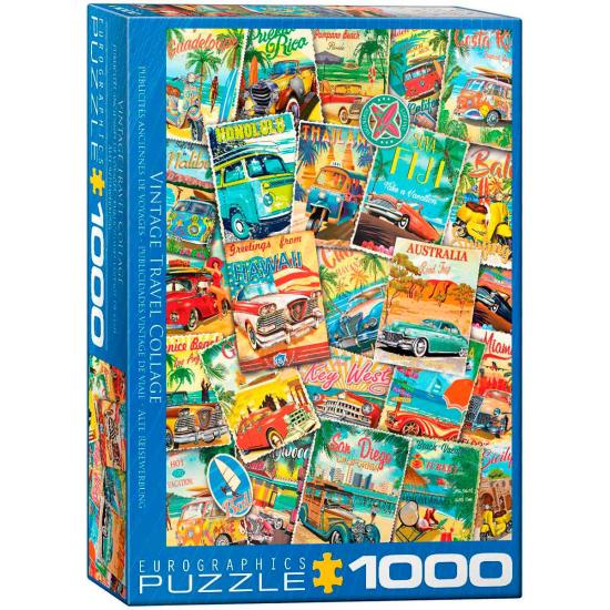 Puzzle Eurographics Publicidades Vintage de Viajes de 1000 Piez