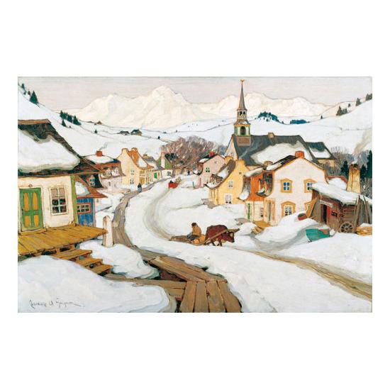 Puzzle Eurographics Pueblo en las Montañas de 1000 Piezas