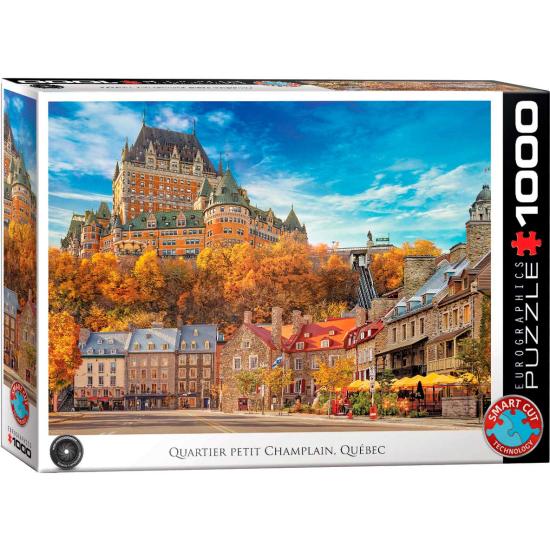 Puzzle Eurographics Quartier Petit Champlain de 1000 Piezas