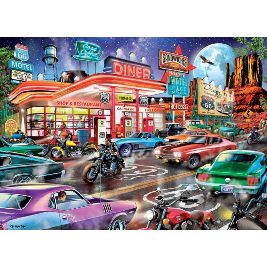 Puzzle Eurographics Route 66 Diner 1000 Piezas