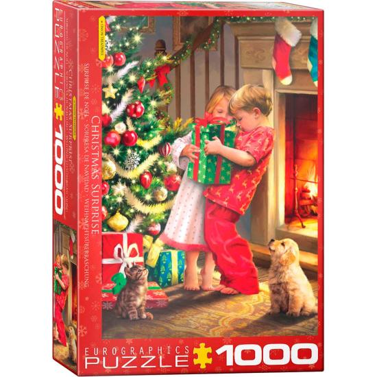 Puzzle Eurographics Sorpresa de Navidad de 1000 Piezas Puzzle Eurographics Sorpresa de Navidad de 1000 Piezas