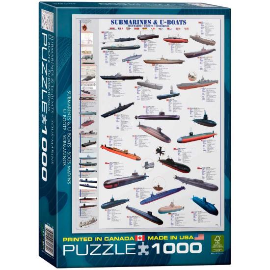 Puzzle Eurographics Submarinos de 1000 Piezas