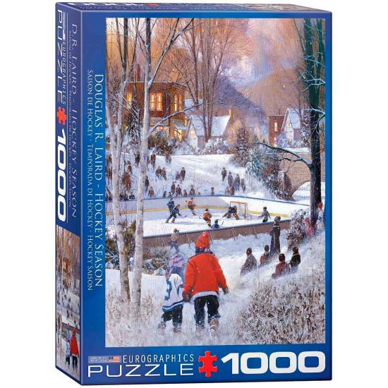 Puzzle Eurographics Temporada de Hockey de 1000 Piezas