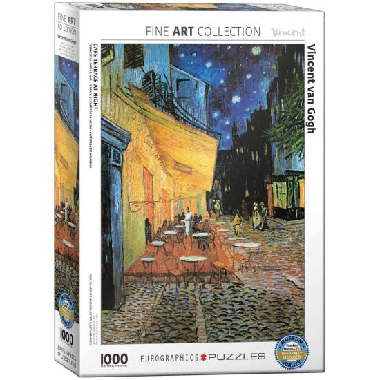 Puzzle Eurographics Terraza de Café por la Noche, 1000 Piezas