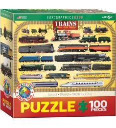 Puzzle Eurographics Trenes de 100 Piezas