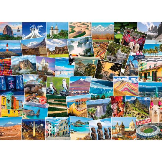 Puzzle Eurographics Trotamundos América del Sur de 1000 Pzs