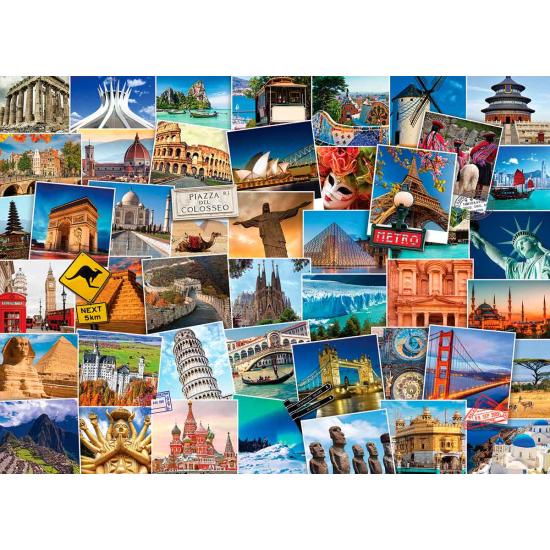 Puzzle Eurographics Trotamundos: El Mundo de 1000 Piezas Puzzle Eurographics Trotamundos: El Mundo de 1000 Piezas