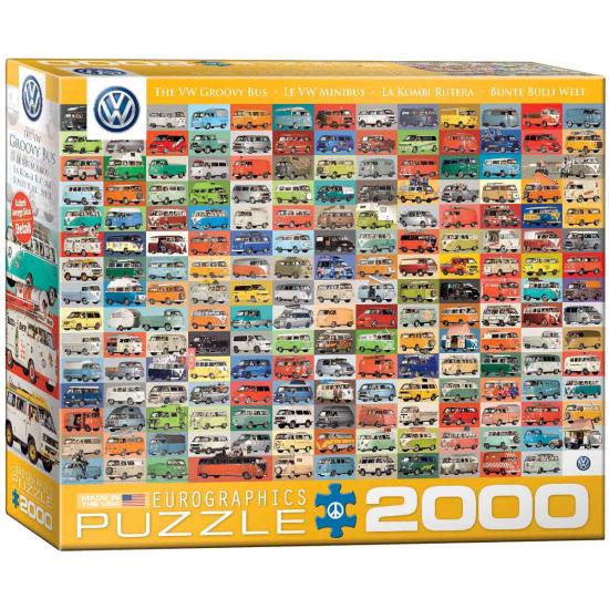 Puzzle Eurographics Volkswagen Kombi Rutera de 2000 Piezas Puzzle Eurographics Volkswagen Kombi Rutera de 2000 Piezas