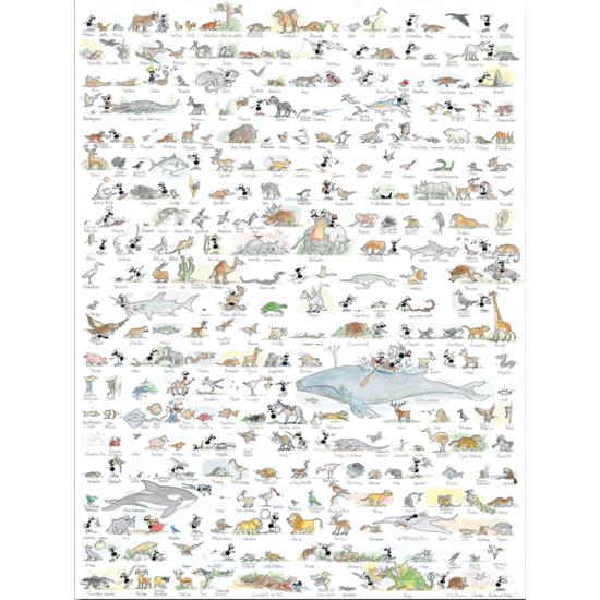 Puzzle Fabio Vettori Animales de 1080 Piezas