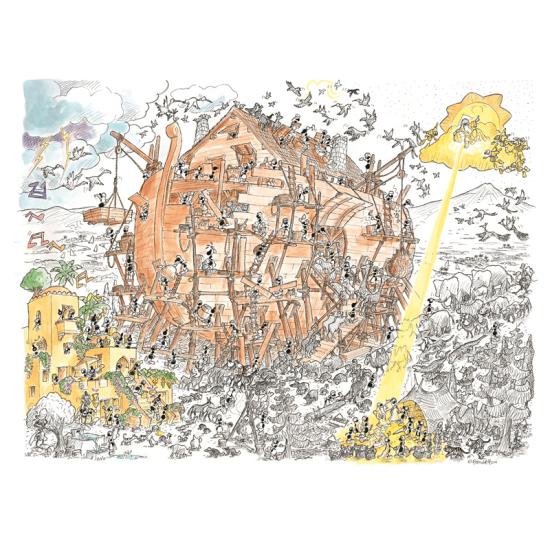 Puzzle Fabio Vettori El Arca de Noé de 1080 Piezas