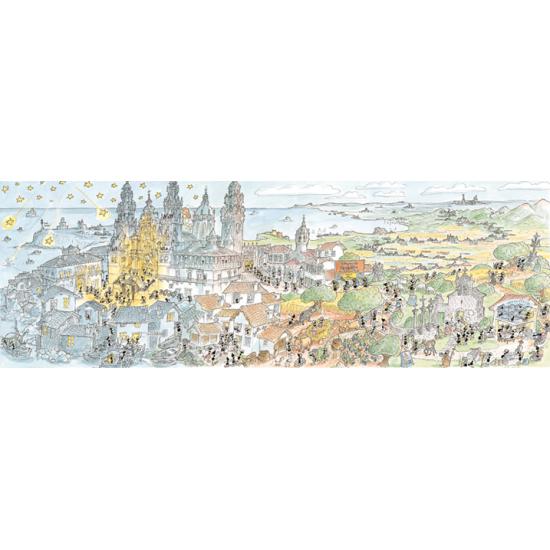 Puzzle Fabio Vettori Panorámica de Santiago de Compostela 1080 Puzzle Fabio Vettori Panorámica de Santiago de Compostela 1080
