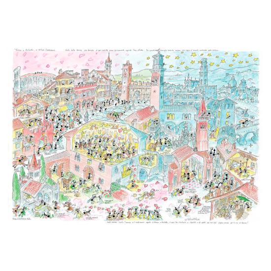 Puzzle Fabio Vettori Romeo y Julieta de 1080 Piezas