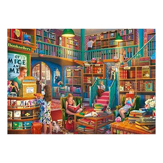 Puzzle Falcon Atardecer en la Librería de 1000 Piezas