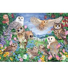 Puzzle Falcon Buhos en el Bosque de 1000 Piezas