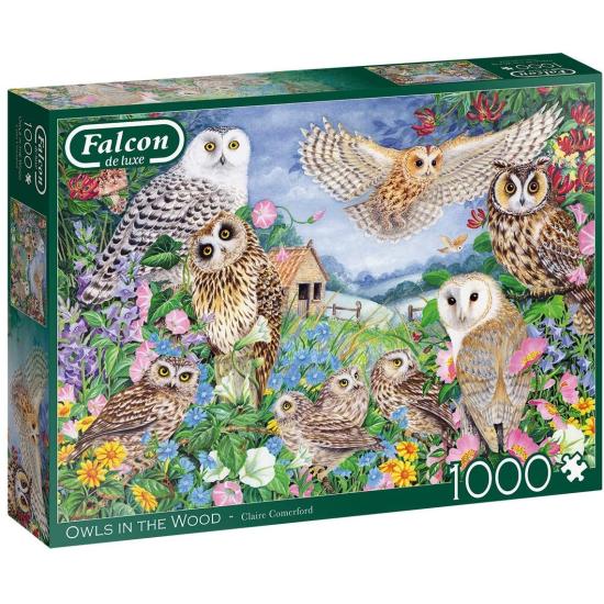 Puzzle Falcon Buhos en el Bosque de 1000 Piezas Puzzle Falcon Buhos en el Bosque de 1000 Piezas