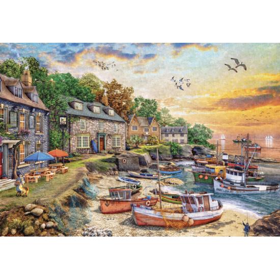 Puzzle Falcon Cabañas del Puerto de 1000 Piezas