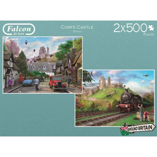 Puzzle Falcon Castillo Corfe de 2 x 500 Piezas