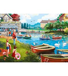 Puzzle Falcon El Lago Navegable de 1000 Piezas