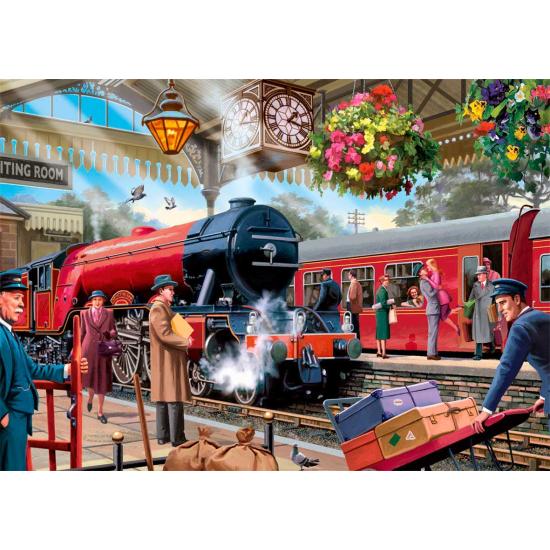 Puzzle Falcon Esperando en el Andén de 1000 Piezas