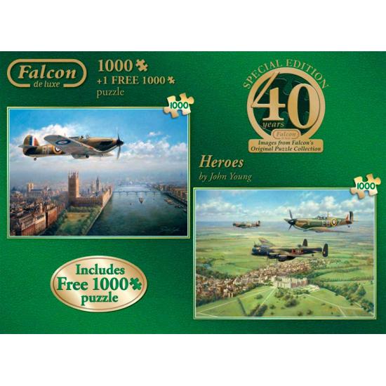 Puzzle Falcon Heroes 2 x 1000 Piezas Puzzle Falcon Heroes 2 x 1000 Piezas