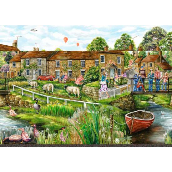 Puzzle Falcon La Vida del Pueblo 2 x 1000 Piezas Puzzle Falcon La Vida del Pueblo 2 x 1000 Piezas