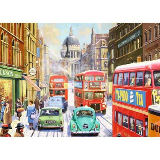 Puzzle Falcon Nieve en Londres de 1000 Piezas Puzzle Falcon Nieve en Londres de 1000 Piezas