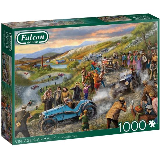 Puzzle Falcon Rally de Coches Vintage de 1000 Piezas