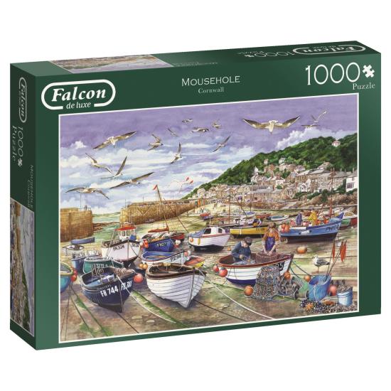 Puzzle Falcon Redes de Pesca, Cornwall de 1000 Piezas