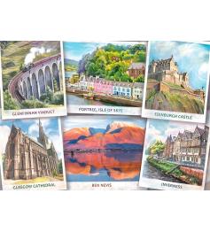 Puzzle Falcon Saludos desde Escocia de 1000 Piezas