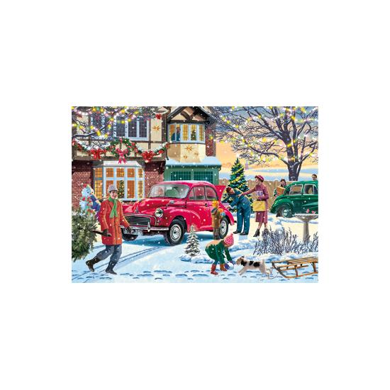 Puzzle Falcon Tiempo en Familia en Navidad de 4 x 1000 Pzs