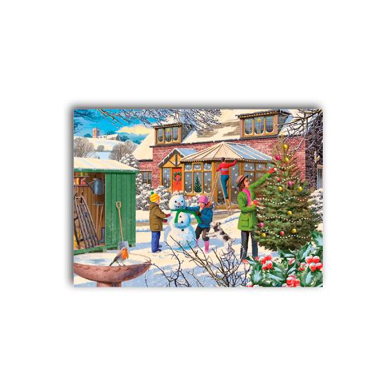 Puzzle Falcon Tiempo en Familia en Navidad de 4 x 1000 Pzs