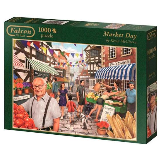 Puzzle Falcon Un Día en el Mercado de 1000 Piezas