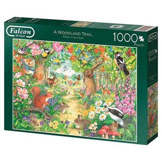 Puzzle Falcon Un Sendero Forestal de 1000 Piezas