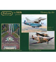 Puzzle Falcon Victory by Air 3 x 500 Piezas