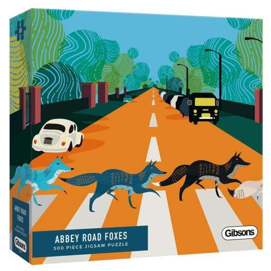Puzzle Gibsons Abbey Road Foxes de 500 Piezas Puzzle Gibsons Abbey Road Foxes de 500 Piezas