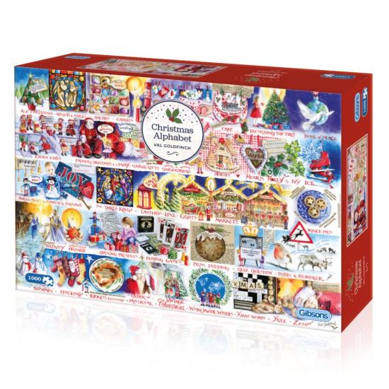 Puzzle Gibsons Alfabeto de Navidad de 1000 Piezas