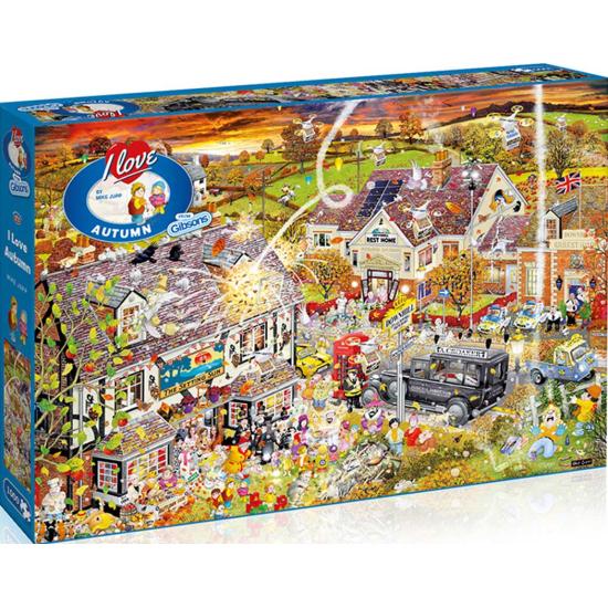 Puzzle Gibsons Amor por el Otoño  de 1000 Piezas