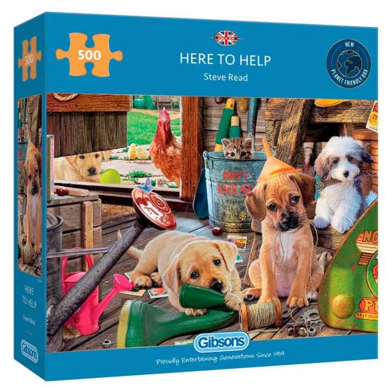 Puzzle Gibsons Aquí Estamos Para Ayudar de 500 Piezas