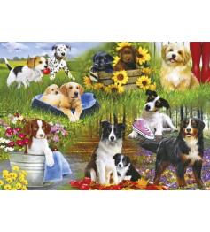 Puzzle Gibsons Cachorros Juguetones de 500 Piezas