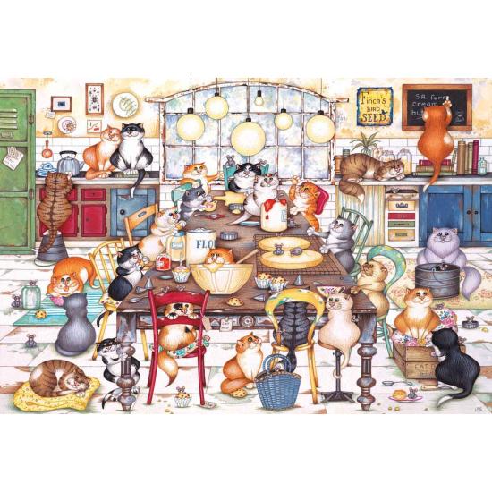 Puzzle Gibsons Club de Galletas Gatuno de 500 Piezas
