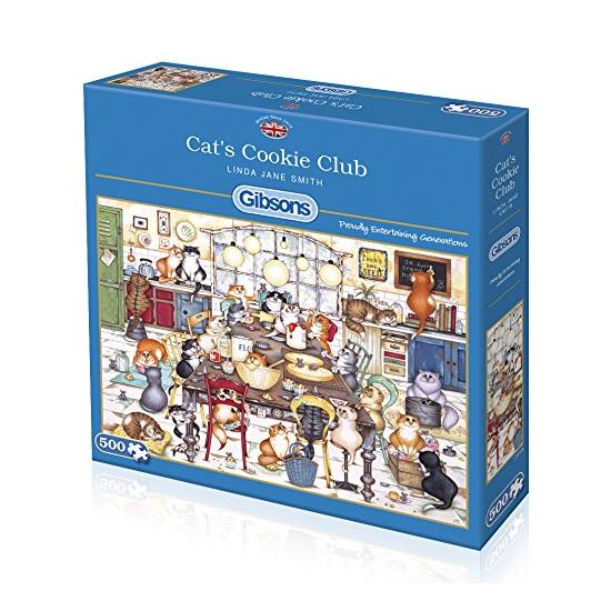 Puzzle Gibsons Club de Galletas Gatuno de 500 Piezas