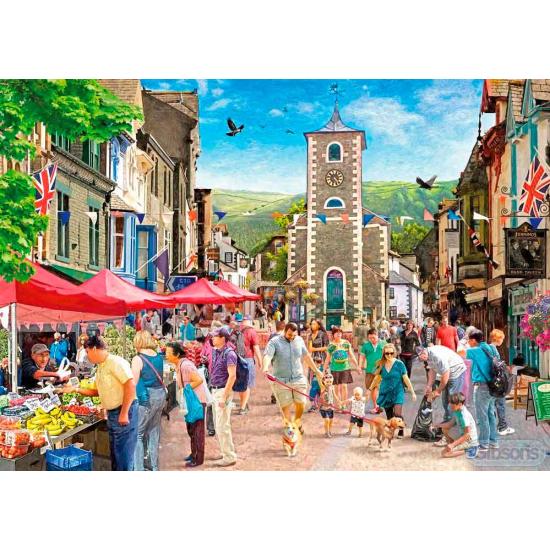 Puzzle Gibsons El Mercado de Keswick de 1000 Piezas