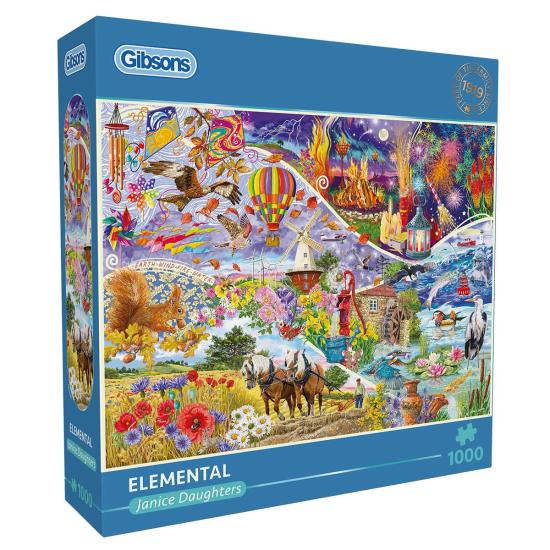 Puzzle Gibsons Elemental de 1000 Piezas