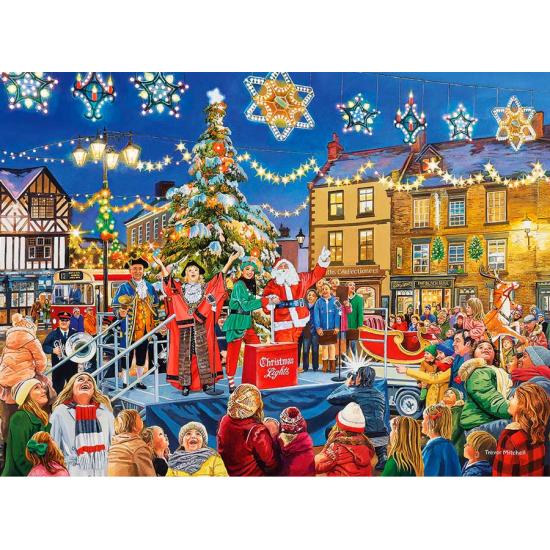 Puzzle Gibsons Encendido De Navidad de 1000 Piezas
