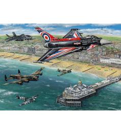 Puzzle Gibsons Espectáculo Aéreo Sobre Eastbourne de 1000 Piezas