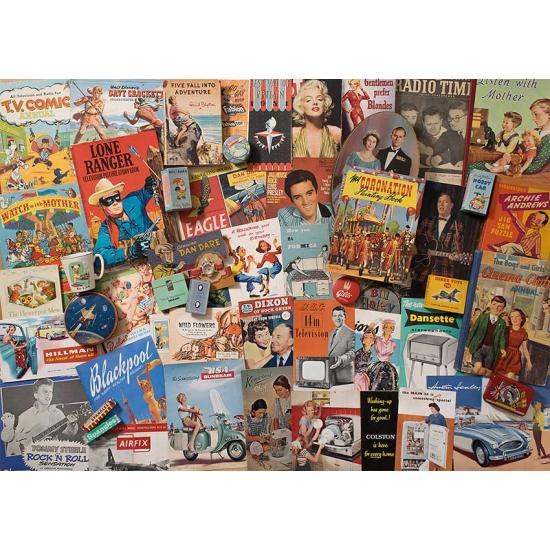Puzzle Gibsons Espíritu de los Años 50 de 1000 Piezas Puzzle Gibsons Espíritu de los Años 50 de 1000 Piezas