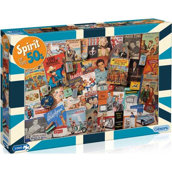 Puzzle Gibsons Espíritu de los Años 50 de 1000 Piezas Puzzle Gibsons Espíritu de los Años 50 de 1000 Piezas