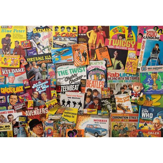 Puzzle Gibsons Espíritu de los Años 60  de 1000 Piezas