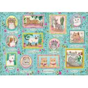 Puzzle Gibsons Felinos Famosos de 1000 Piezas